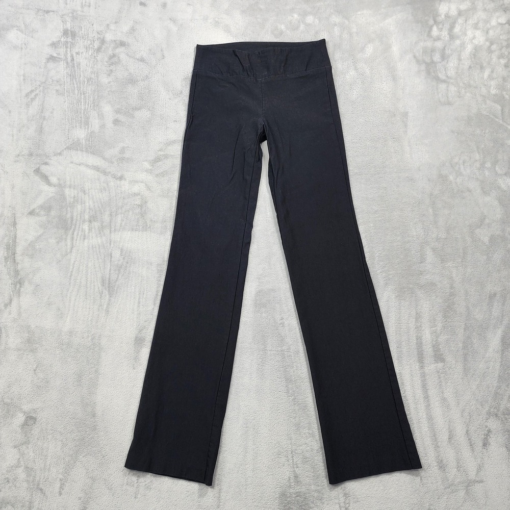 Vintage BCX Pants Womens S Juniors Black Pull On Low Rise Trouser Leg Office